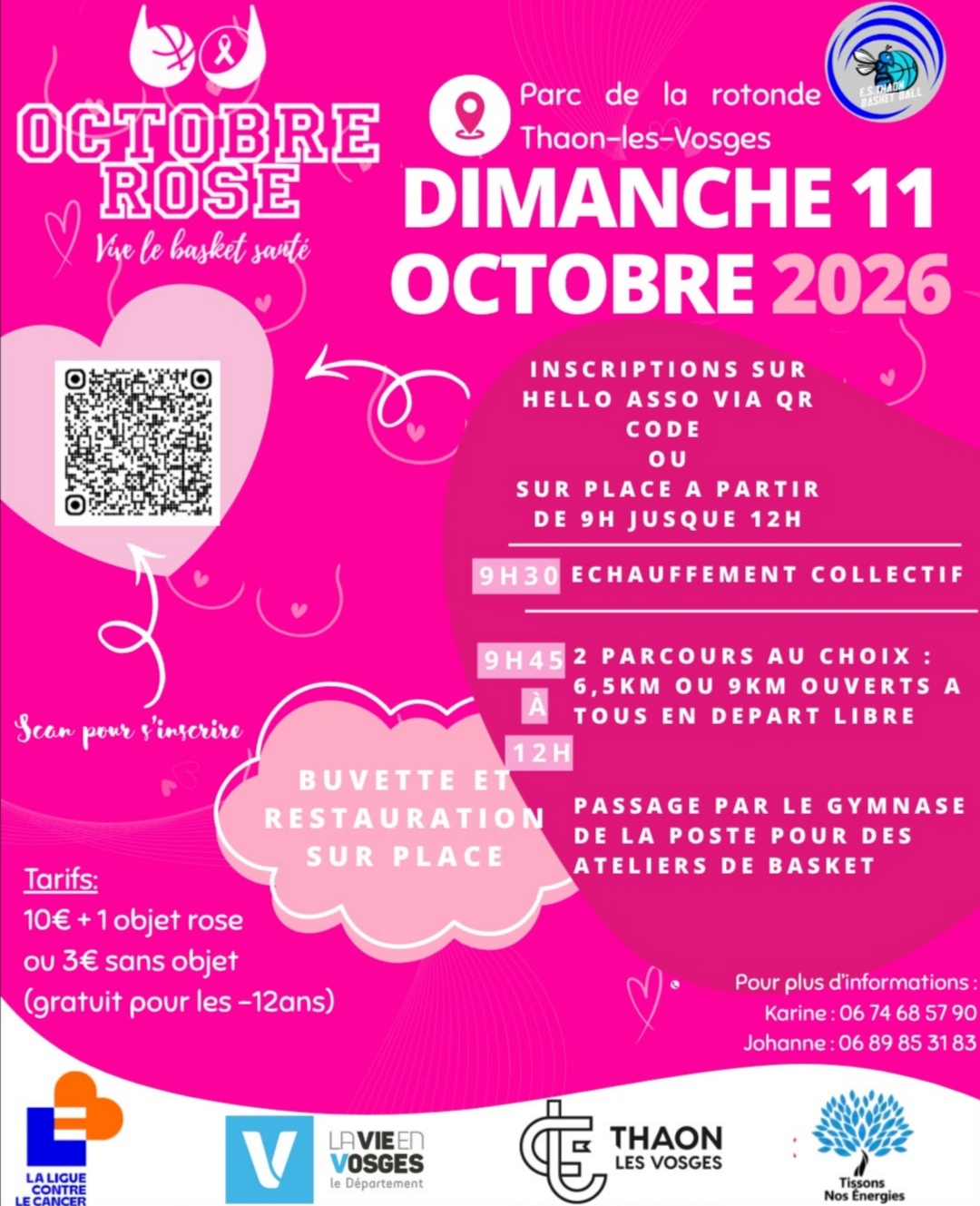 MARCHE-COURSE OCTOBRE ROSE à THAON-LES-VOSGES